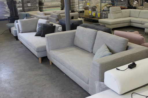 Fabric sofa and recamiere chaise longue sofa couch