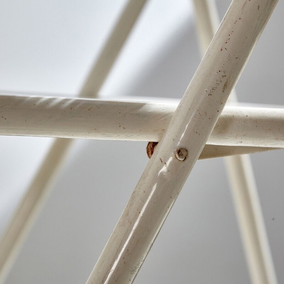 Image 1 of Vintage white metal folding chair, 1980