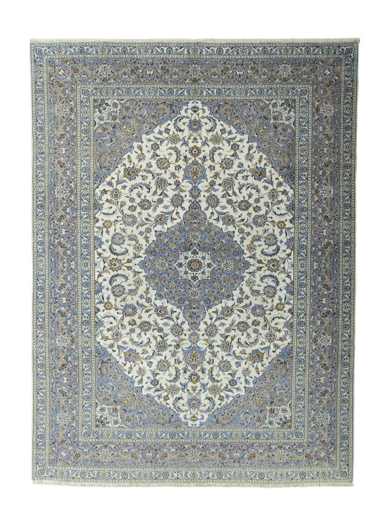 Image 1 of Hand-knotted Keshan oriental rug - 415 X 305 Cm