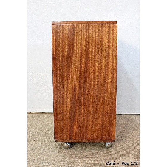 Image 1 of Mid century mahogany veneer bar cabinet, 1950s