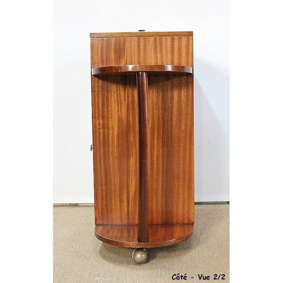 Image 1 of Mid century mahogany veneer bar cabinet, 1950s