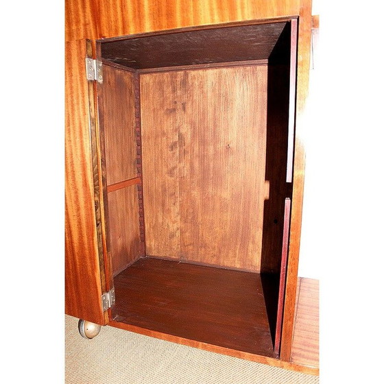 Image 1 of Mid century mahogany veneer bar cabinet, 1950s