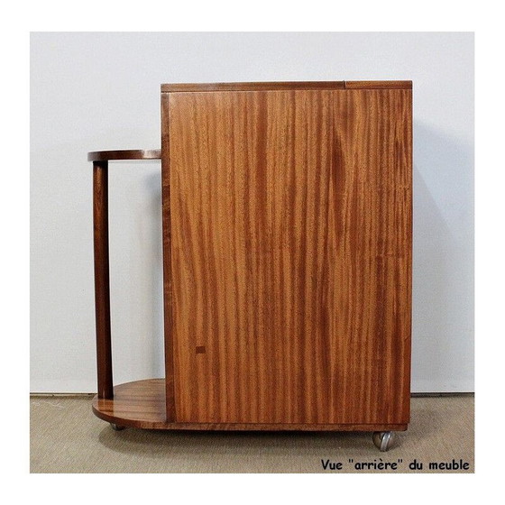 Image 1 of Mid century mahogany veneer bar cabinet, 1950s