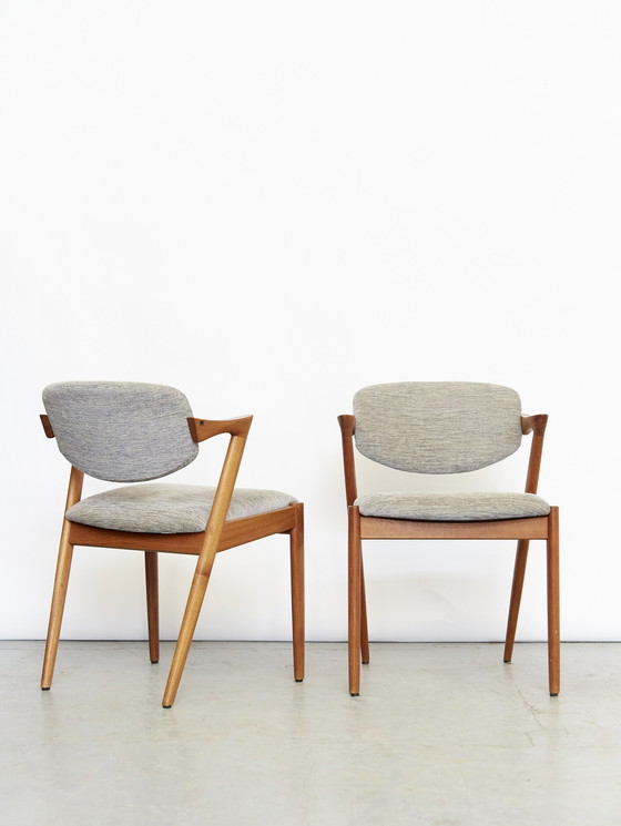 Image 1 of Pair Kai Kristiansen Z-Chair pour Schou Andersen Møbelfabrik