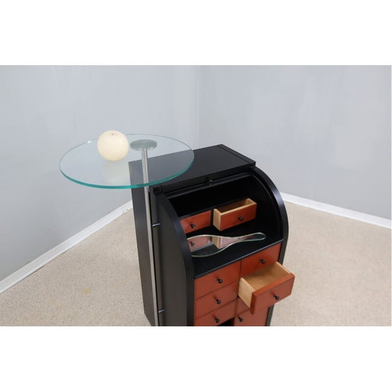 Image 1 of Vintage roller shutter cabinet by Giorgetti, 1980s