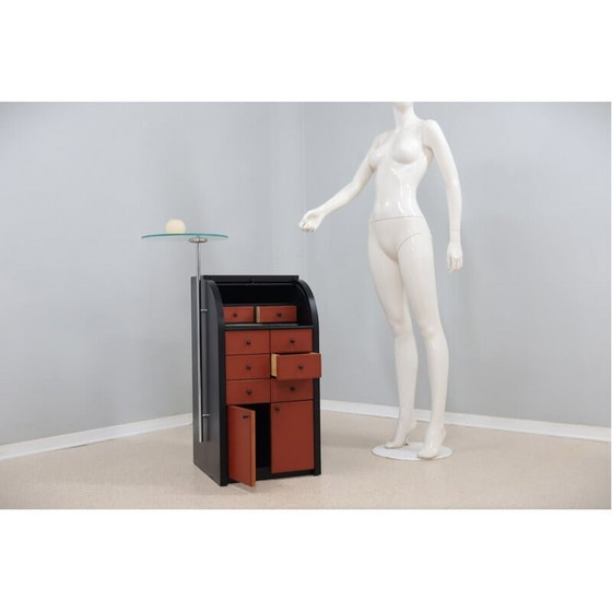 Image 1 of Vintage roller shutter cabinet by Giorgetti, 1980s