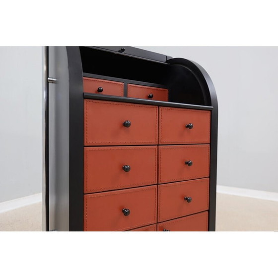 Image 1 of Vintage roller shutter cabinet by Giorgetti, 1980s