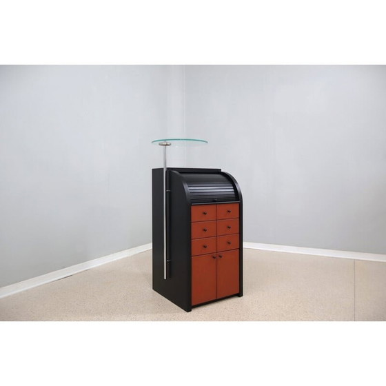 Image 1 of Vintage roller shutter cabinet by Giorgetti, 1980s