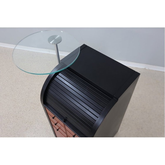 Image 1 of Vintage roller shutter cabinet by Giorgetti, 1980s