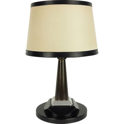 Lampada da scrivania in metallo vintage 1950