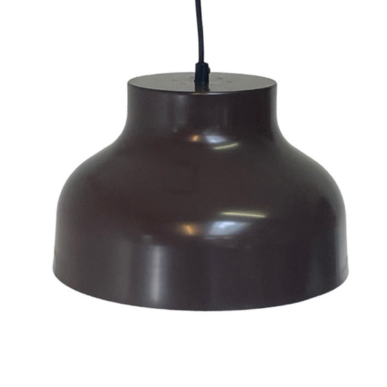 Image 1 of Vintage - Scandinavian - Bowl shaped hanging pedant - Brown