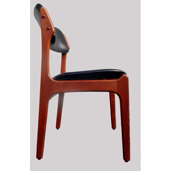 Image 1 of Lot of 10 vintage teak chairs by Erik Buch 1960
