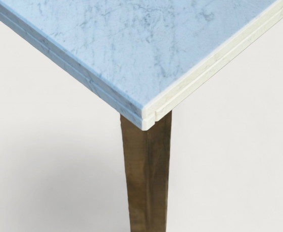 Image 1 of Office Table/ Dining Table Stainless Steel Frame With Marble Top