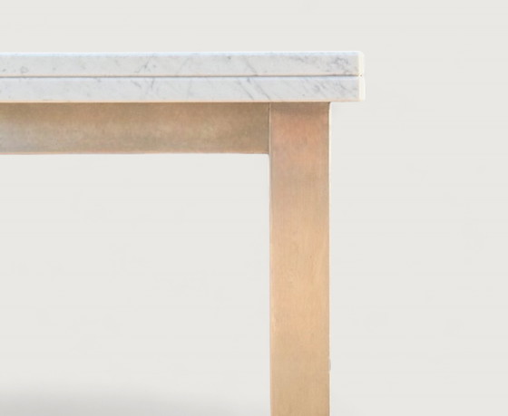 Image 1 of Office Table/ Dining Table Stainless Steel Frame With Marble Top