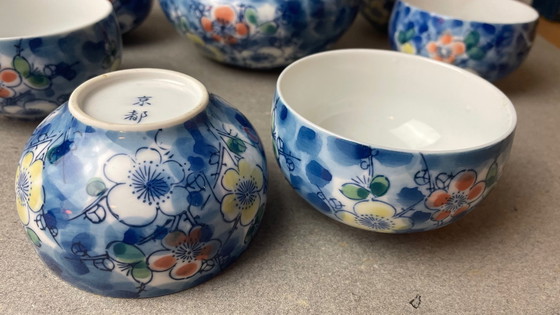 Image 1 of Japanese tea service, 8-piece UME, flowers