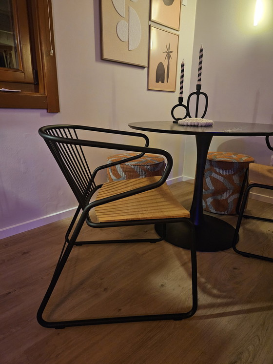 Image 1 of 2X Ethnicraft Gabbia Chairs