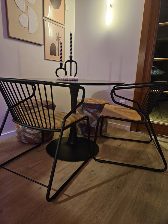 Image 1 of 2X Ethnicraft Gabbia Chairs