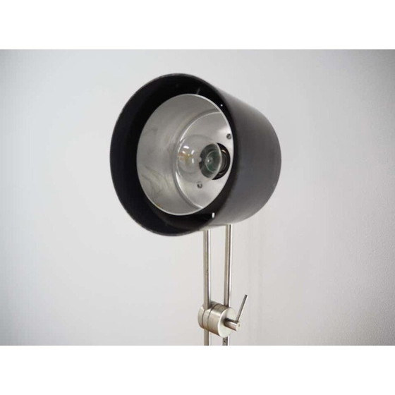 Image 1 of Coppia di lampade da tavolo industriali vintage in bachelite nera, Cecoslovacchia 1970