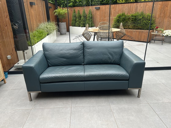 Image 1 of Montel leather 2.5 seat sofa