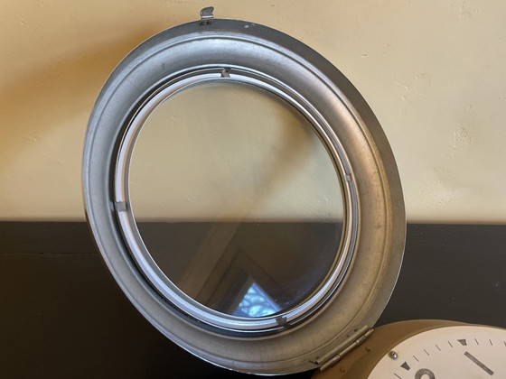 Image 1 of Clock Jaz 8 Days Vintage Industrial Wall Clock French