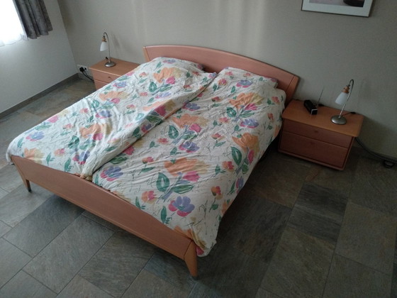 Image 1 of Hülsta: Design Bed With 2 Nightstands