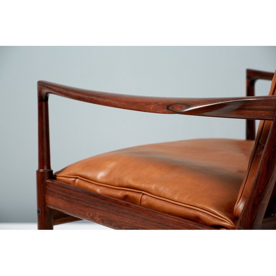 Image 1 of Pair of "Samso" Rosewood Lounge Chairs by Ib Kofod-Larsen 1960s 