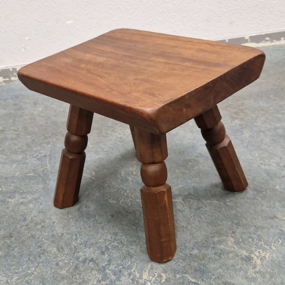 Image 1 of Tabouret vintage en teck