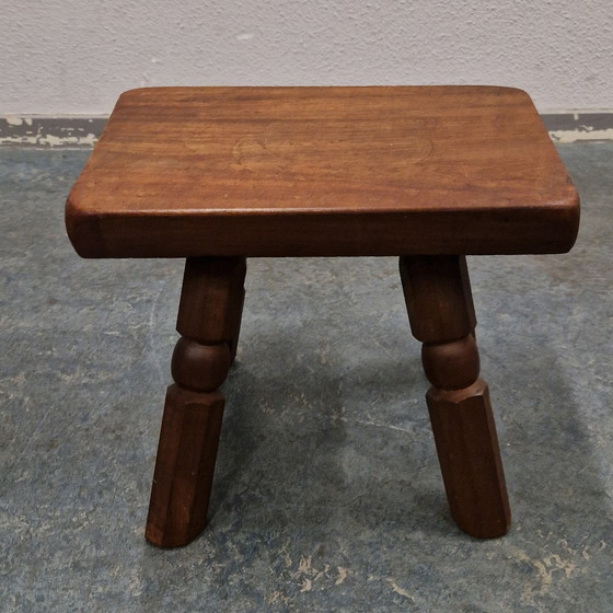 Image 1 of Tabouret vintage en teck