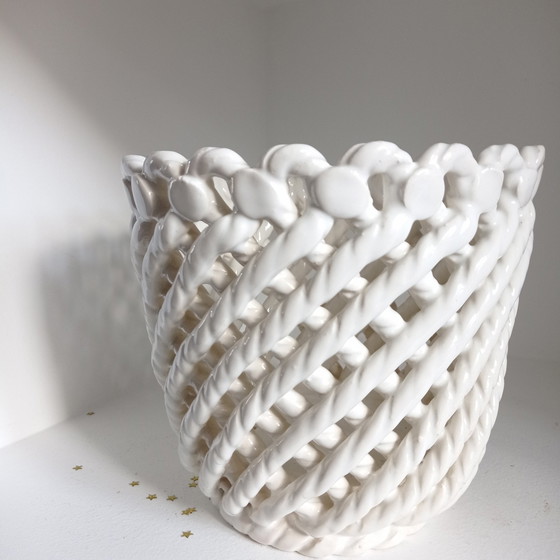 Image 1 of Braided Ceramic Planter