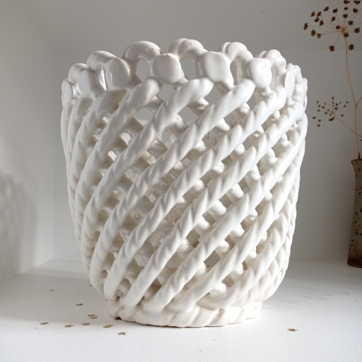 Braided Ceramic Planter