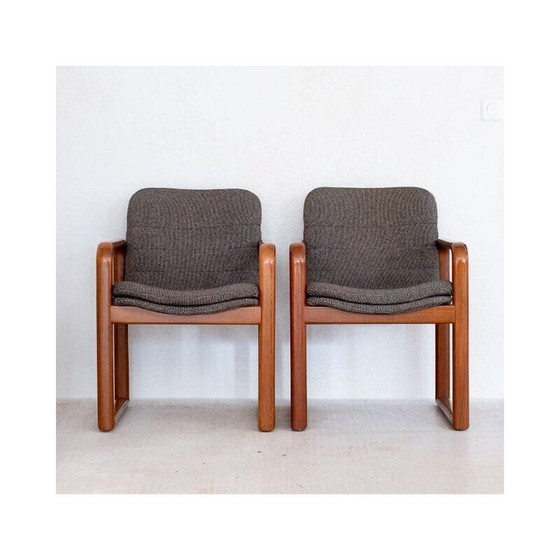 Image 1 of Coppia di poltrone vintage in tessuto scandinavo, anni '70