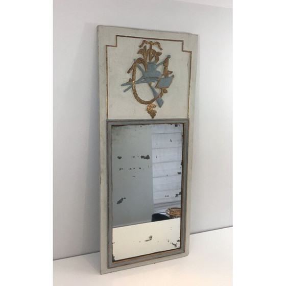 Image 1 of Vintage Louis XVI carved wood mirror, 1780