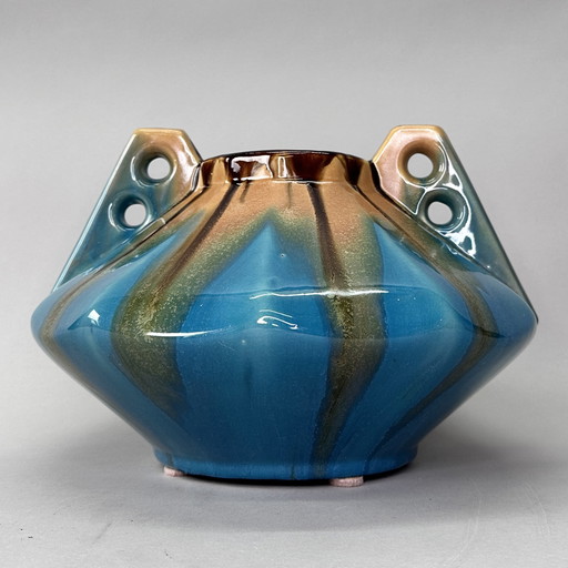 Large Art Deco Vase by Faiencerie Thulin of Belgium