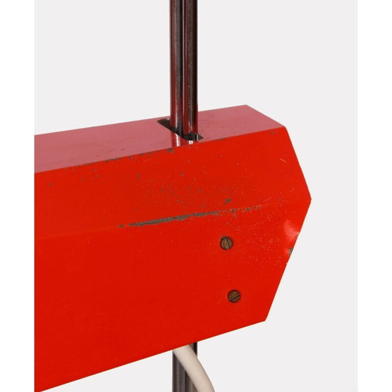 Image 1 of Lampada vintage in metallo rosso di Josef Hurka per Lidikov, 1970