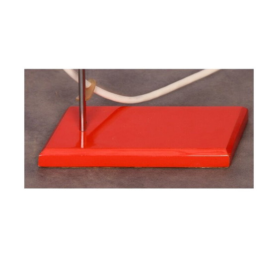 Image 1 of Lampada vintage in metallo rosso di Josef Hurka per Lidikov, 1970