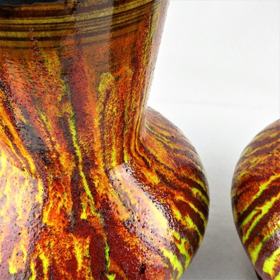 Image 1 of Pair of vintage Saint Clement ceramic vases, 1960