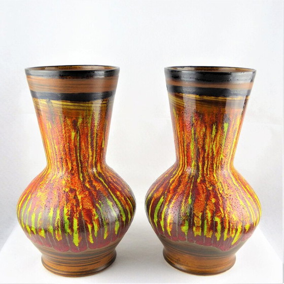 Image 1 of Pair of vintage Saint Clement ceramic vases, 1960
