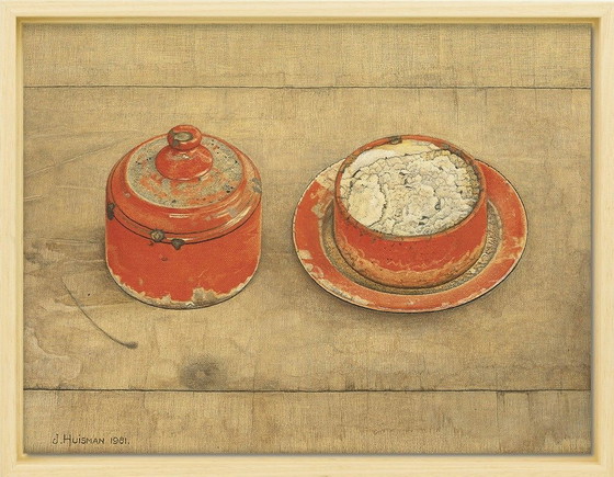 Image 1 of Jopie Huisman ---Still Life With Butter Pot (Framed)