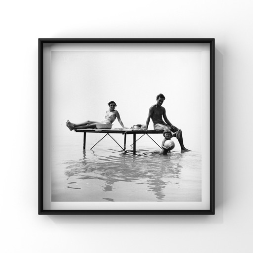 Family Portrait By The Lake, 1959 | Photographer Rudolf Ungváry