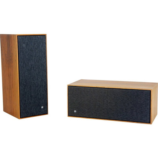 Coppia di altoparlanti vintage in palissandro di Bang &amp; Olufsen, Danimarca 1960