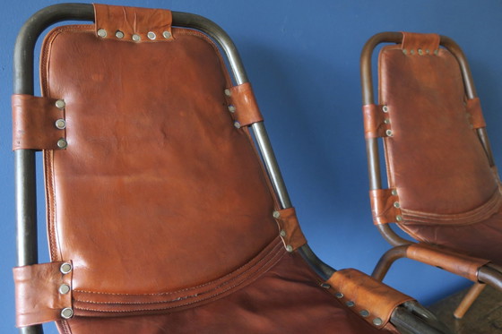 Image 1 of Pair Of Les Arcs Dal Vera Chairs Charlotte Perriand 1967