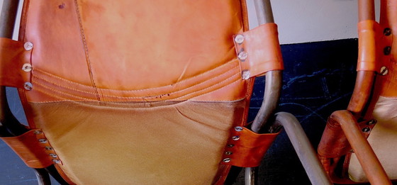 Image 1 of Pair Of Les Arcs Dal Vera Chairs Charlotte Perriand 1967