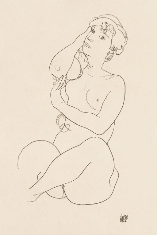 Egon Schiele ----Nude Model