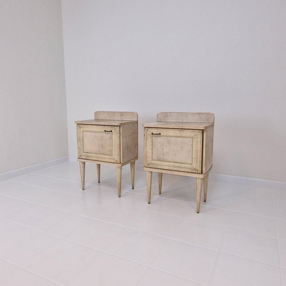 Image 1 of Pair of vintage night stands by Umberto Mascagni, Italy 1950s