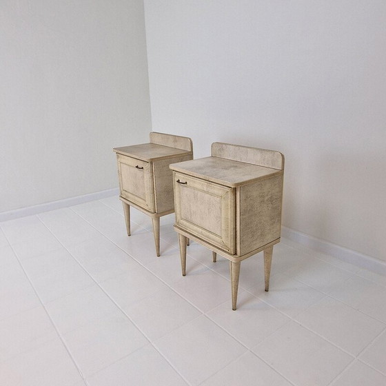 Image 1 of Pair of vintage night stands by Umberto Mascagni, Italy 1950s