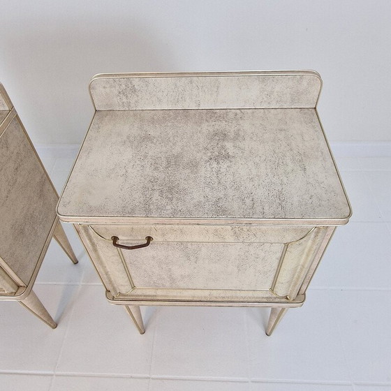 Image 1 of Pair of vintage night stands by Umberto Mascagni, Italy 1950s