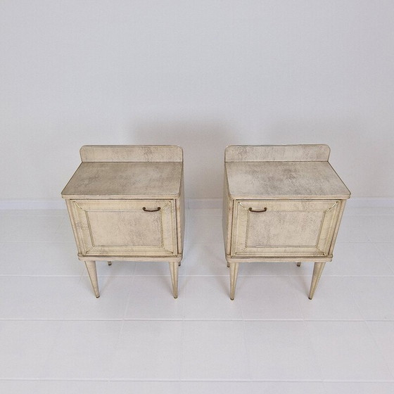 Image 1 of Pair of vintage night stands by Umberto Mascagni, Italy 1950s