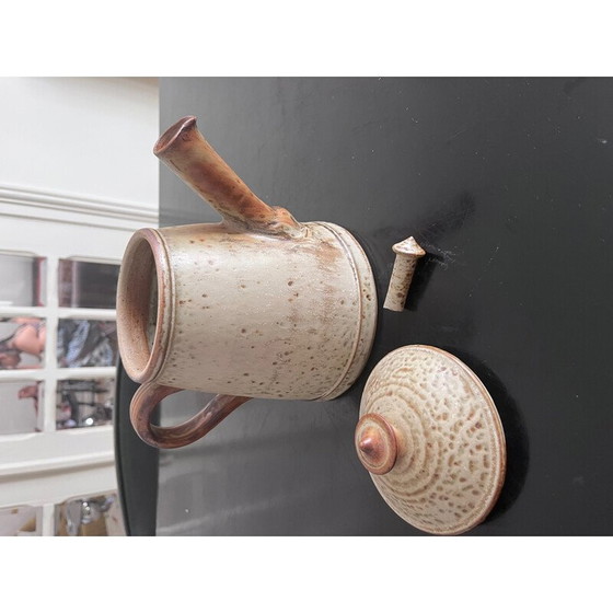 Image 1 of Teiera vintage in gres con filtro, anni '70