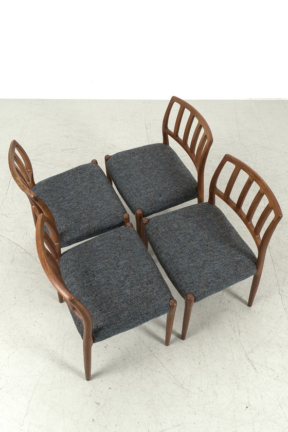 Image 1 of 4x J.L. Møllers Model 83 chair