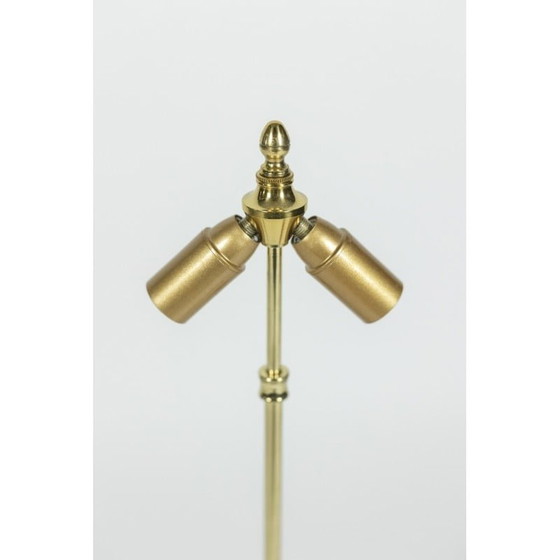 Image 1 of French vintage lamp in bronze and porcelain, 1880s